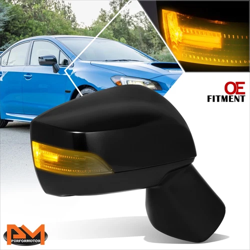 For 16-21 Subaru WRX OE Style Power Heated Signal Blind Spot Side Mirror Right