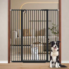 51.18" Extra Tall Pet Gate for Cats, 29.5"-48.4" Extra Wide High Cat Dog Gates f
