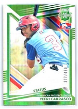 Yefri Carrasco 2022 Panini Elite Extra Edition #197 Status Green #/499