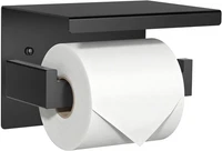 Toilettenpapierhalter Ohne Bohren, Edelstahl Klopapierhalter Mit Ablage, Selbstk