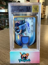 2025 Bowman Chrome Autograph Relics Gold Refractors Carson Williams BGS 8.5