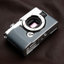 Genuine Leather Camera Half Case Bag Protection Covers Suitable For Olympus E-P7
