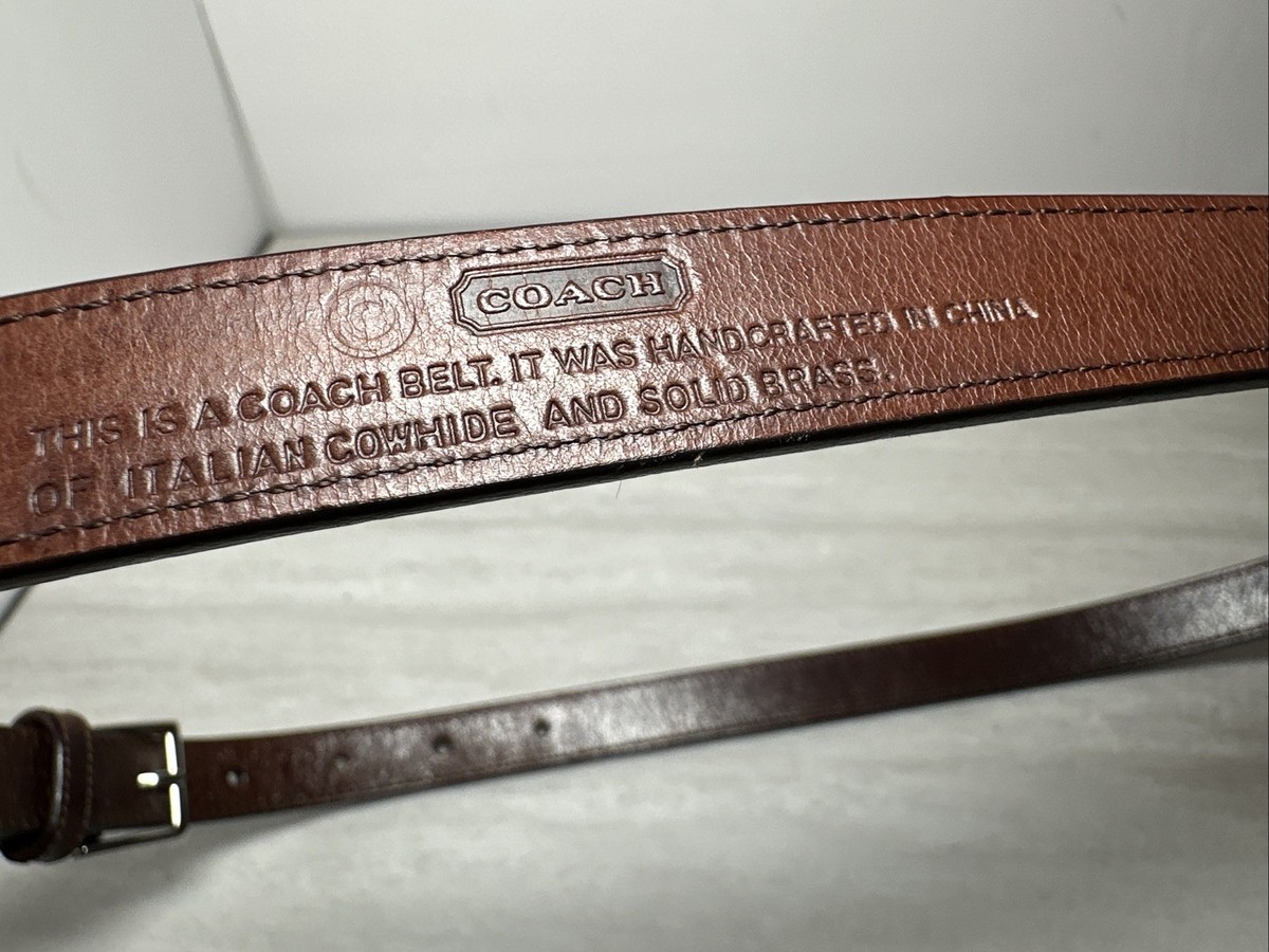 COACH Skinny Dark Brown 3/4