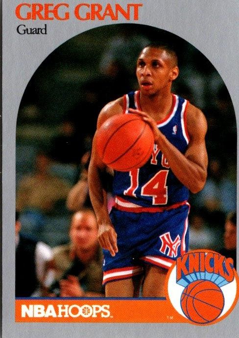 1990-91 Hoops #421b Greg Grant