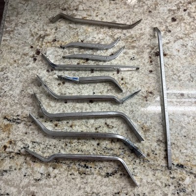Snap-on Drum Brake Adjusting Spoon Tool Lot 10 Pieces