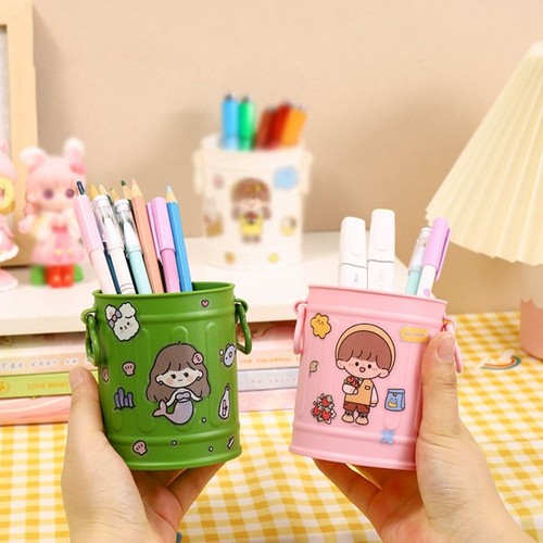 Large Capacity Pen Storage Container Makeup Brush Storage Bucket Stationery - Picture 4 of 10