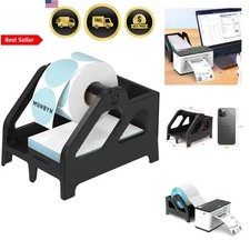 Label Holder for Rolls Fan-Fold Thermal Printer Shipping Supplies Black