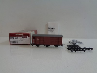 Bemo H0e 2002 817 ged. Güterwagen der DB in OVP BH4498