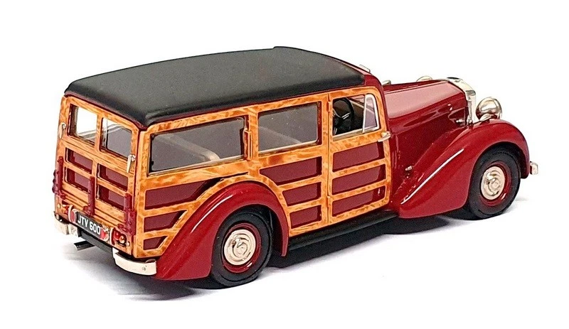 J&M Classics 1/43 Scale JM12 - 1947 Alvis TA14 Woody - Maroon - Image 2 of 4