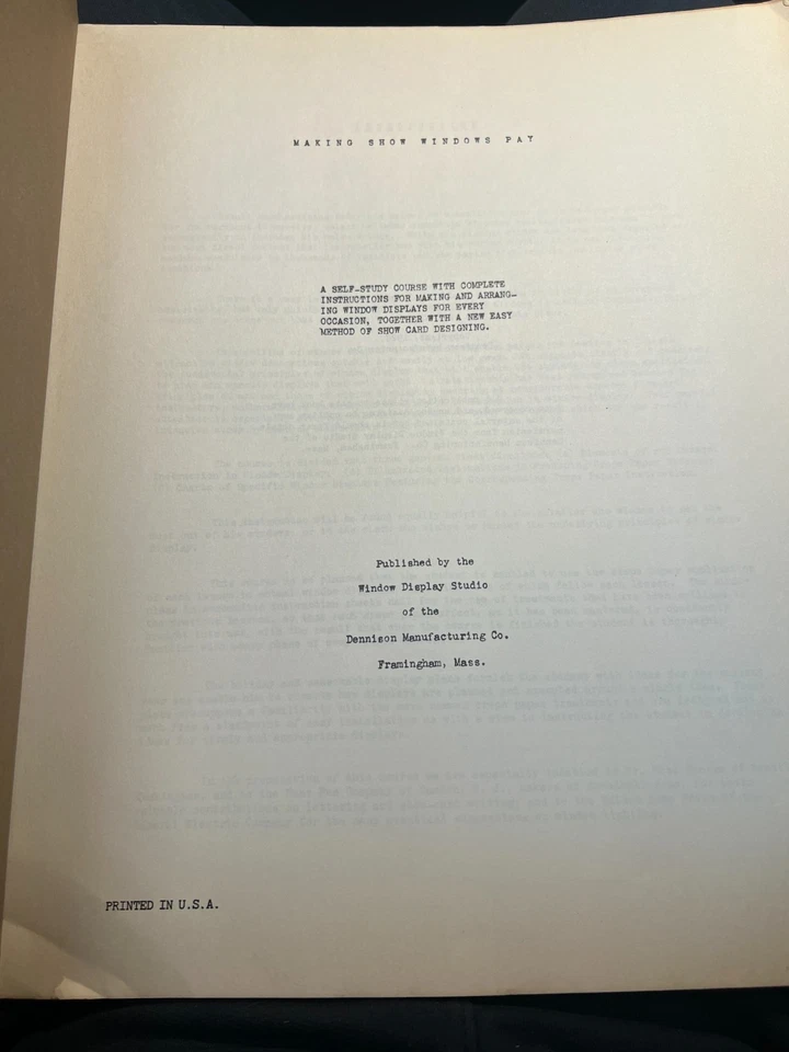 1928 Dennison Manufacturing Making Show Windows Pay Руководство по Курсу - Изображение 3 из 4