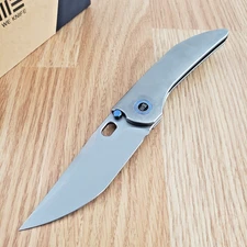 We Knife Co Ltd Attor Folding Knife 3.5" CPM-20CV Steel Blade Titanium Handle