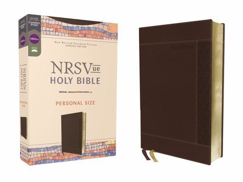 NRSVue, Holy Bible, Personal Size, Leathersoft, Brown, Comfort Print, Hardback, - Image 3