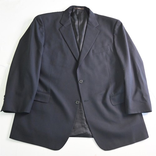Joseph Abboud White 46R 40x30 Navy Blue 100% Wool Mens Jacket Pants Suit - Picture 2 of 12