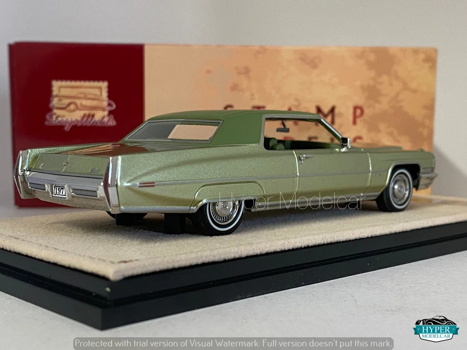 Stamp-Models 1/43 CADILLAC Coupe Deville 1971 Verde Met STM71603 - Imagen 3 de 3