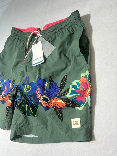 Scotch & Soda Swim Trunks Mens All Over Print Brief Lined Shorts S, M, L, XL - Picture 6 of 57