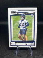 2022 Panini Score Nik Bonitto #317 RC Denver Broncos