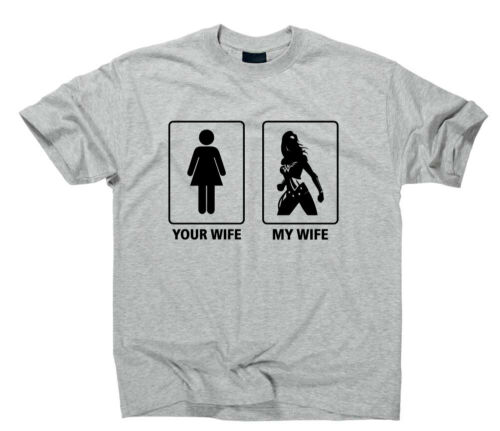 Themyscira Your Esposa My Fun Camiseta Tuyo Mujer Mi Wonder Woman Dc - Imagen 18 de 18