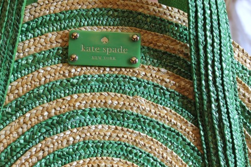 Natural Draagtas Spade Half Party Kate Lawn Kelly Circle Wicker Straw wH8WnxdTx
