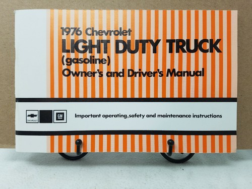 1976 CHEVROLET TRUCK OWNERS  OPERATORS MANUAL REPRINT LIGHT DUTY TRUCK - Bild 1 von 2