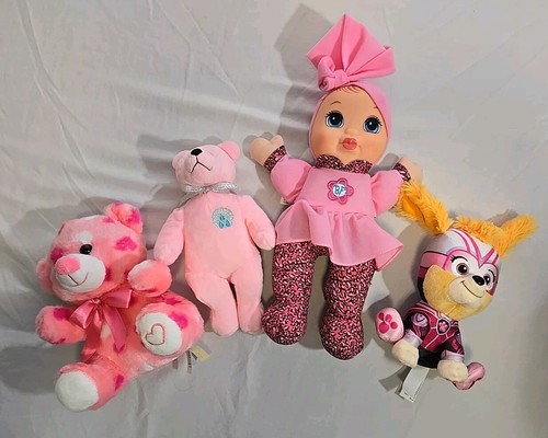 Baby Toys Lot Of 4, Pink Themed, See Descriptions For Details