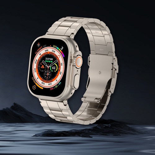 For Apple Watch Series 1-10/SE/Ultra2 38/40/41/42/44/45/49mm Titanium Band Strap - 第 10/14 張圖片