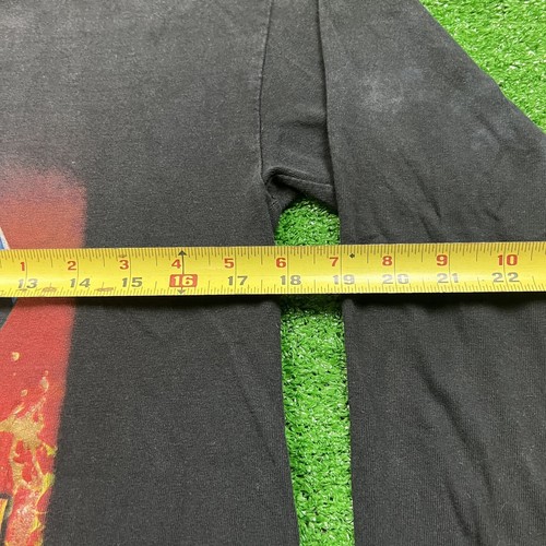 Vintage 90's Youth Star Wars Long Sleeve Puff Print T-Shirt Black Size Large USA - Picture 15 of 16
