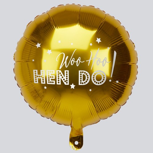 Woo Hoo Hen Do ! 35 Pc Set Gold Foil Hen Party Decoration Tableware Hen Night - Picture 5 of 5