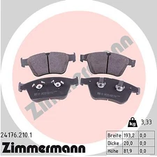 Zimmermann brake pad set, disc brake 24176.210.1