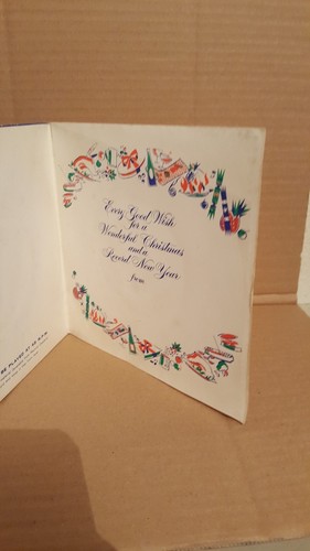 VINTAGE - FROHE WEIHNACHTEN COVER/KARTE - UNBENUTZT... TOLLES WEIHNACHTSGESCHENK!!! - Bild 3 von 4