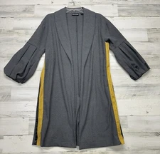 New York & Co 7th Avenue Women's Size XS Oversized Blazer Long Gray Jacket