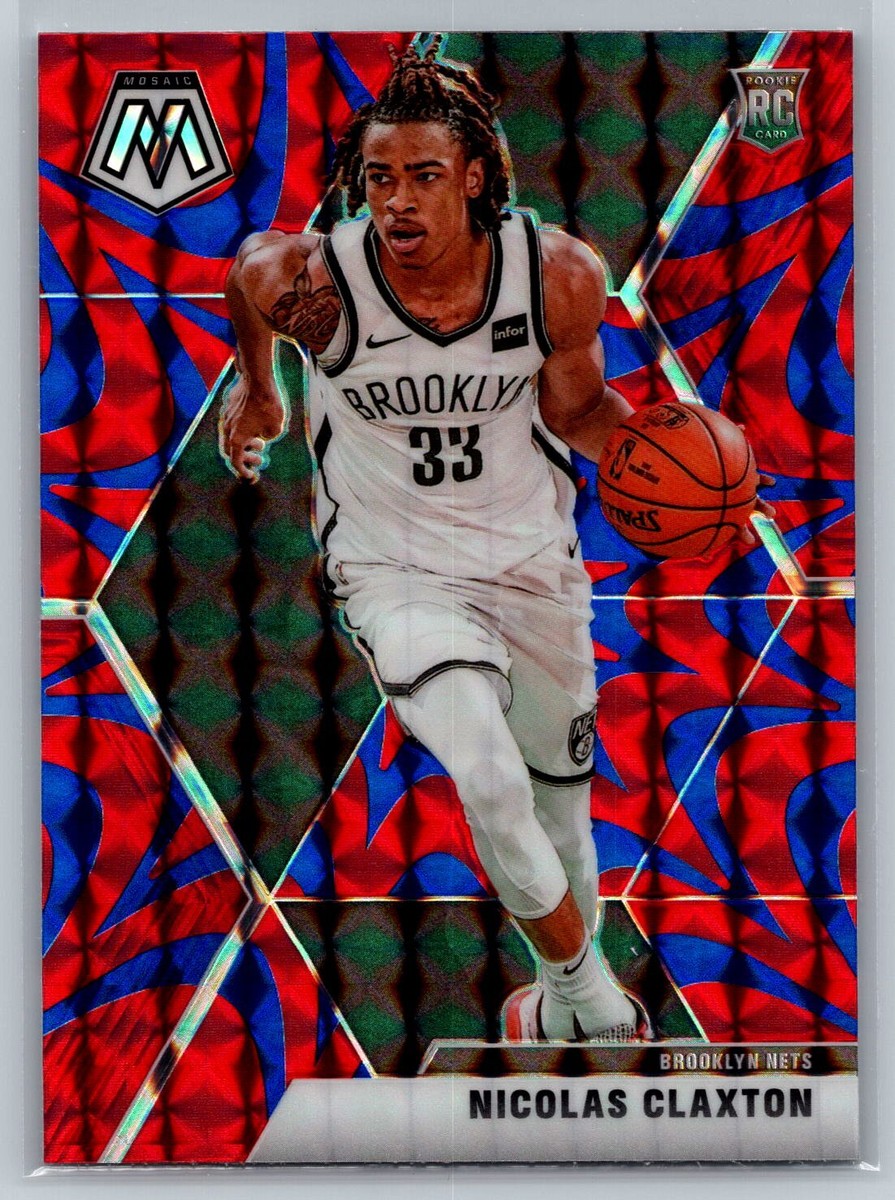 2019 Panini Mosaic Reactive Blue #236 Nicolas Claxton Reactive