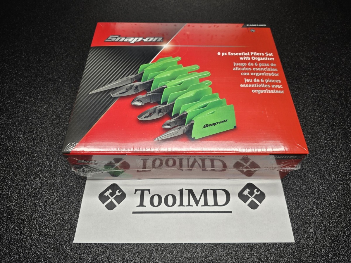 スナップオン Snap-on Tools USA NEW 6pc GREEN Essential Pliers & Cutters w