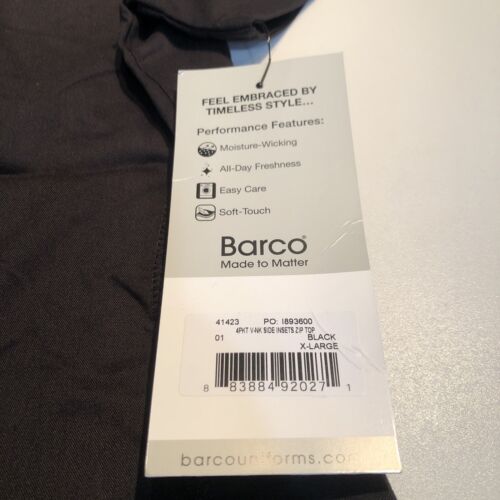 Barco Grey's Anatomy Women's V-Neck Scrub Top Black XL - Picture 3 of 3