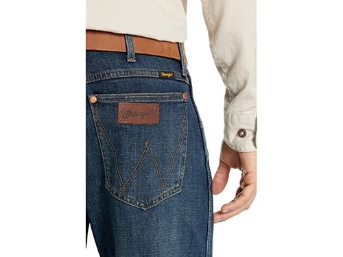 Jeans Wrangler uomo retrò premium slim bottoni dritti mosca 30 x 34 88MWZBF - Foto 2 di 10