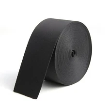 2 Inch Wide 10 Yards Black Nylon Webbing Strap Polypropylene Heavy Straps