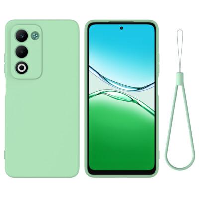 For OPPO A5 4G, Shockproof Skin Touch Feel Soft Liquid Silicone Back Cover Case