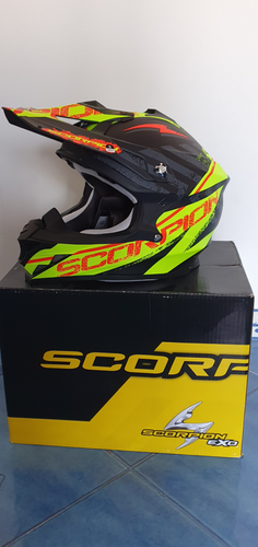 Casco da cross off-road SCORPION VX-15 EVO AIR GAMMA TAGLIA S pronta  consegna | eBay