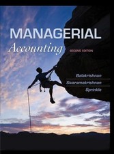 Managerial Accounting - hardcover, Ramji Balakrishnan, 9781118385388