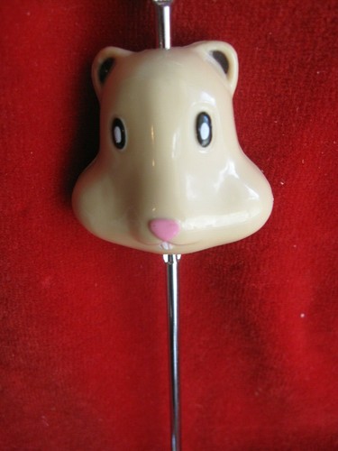 Littlest Pet Shop super pet 2001 Beaver Keychain/ Bell - Picture 2 of 9