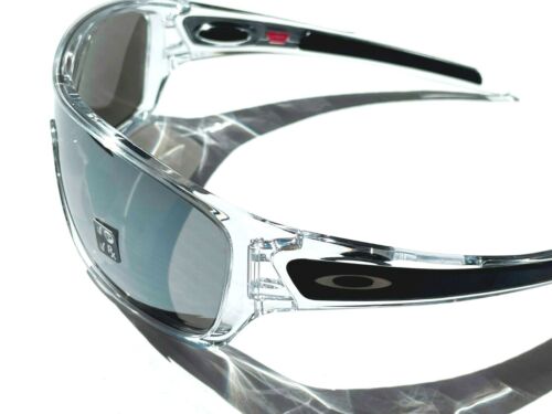 NEW* Oakley TURBINE ROTOR Clear & Black POLARIZED Galaxy Chrome Sunglass 9307 - Picture 4 of 12