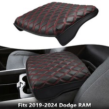 Fits 2019-2026 Dodge Ram 1500 2500 3500 Center Console Cover Armrest Pad Black
