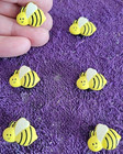 .Bees Honey Bees Mother Nature Refrigerator Fridge Magnets - Fun Unique 6pc Set