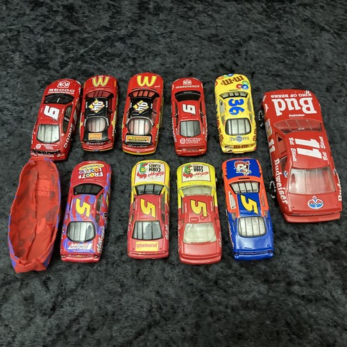 Bill Elliott & Terry Labonte of 9 Loose Diecast Cars 1:64, One 1:43 NASCAR Vtg - Picture 5 of 24