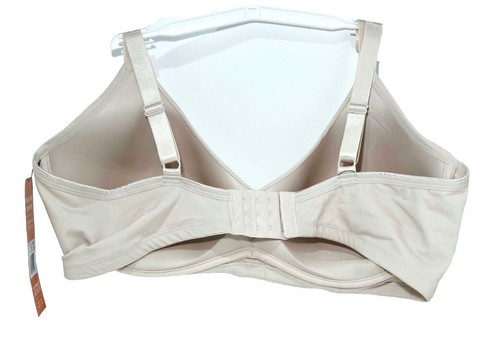 Warner's Simply Perfect Women's Easy Size What Wire Underwire Bra- Beige 2XL & L - Picture 10 of 12