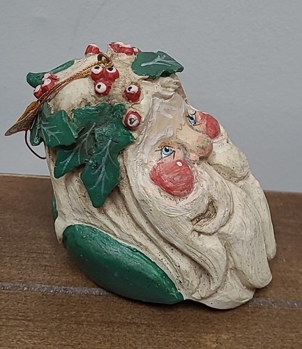 House Of Hatten Christmas Ornament 1988 Old Santa Face Figure B8571 - Picture 2 of 6