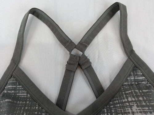 Reebok Womens Workout Ready Underwear Sports Bra Padded Gray Pattern L Large - 第 6/16 張圖片