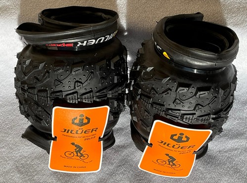 (2 Pack) Fat Bike Folding Tire 20x3.0" 20x4.0" 60TPI JILUER Bike Ebike Snow - Picture 5 of 13