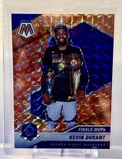 2020-21 Panini Mosaic Kevin Durant Finals MVP Orange Reactive Prizm Card #296