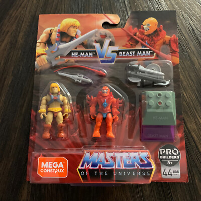 Mega Construx Pro Builders MOTU Masters of the Universe He-Man Vs Beast Man