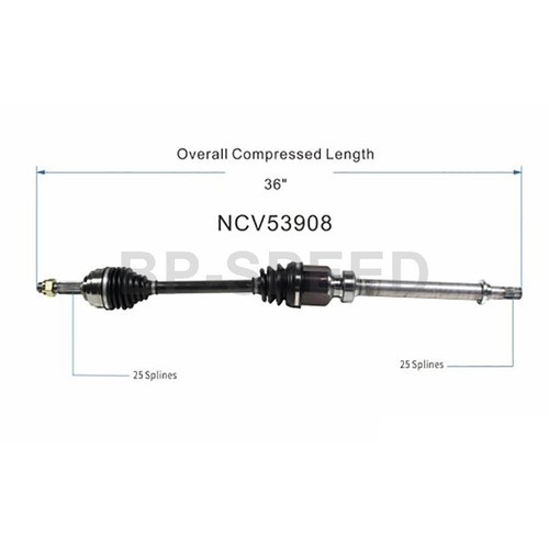 2x Front CV Axle Shaft CV Joint Fits Nissan Cube 1.8L - Picture 11 of 11